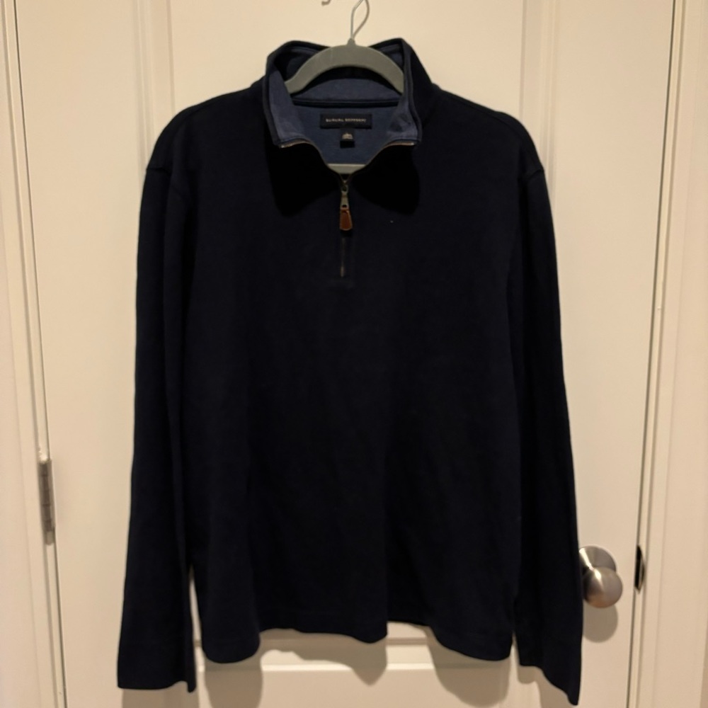 Navy Banana Republic Quarter Zip Sz. large